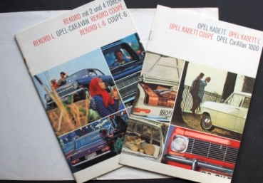 Opel Rekord Kadett Modelprogram 1965 Carbrochure-Map (1410)